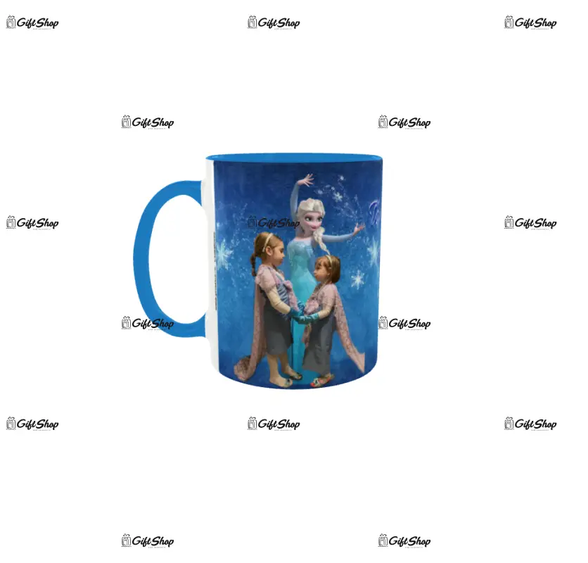 Elsa, frozen, cana personalizata cu poza si text, 330ml, model 3353